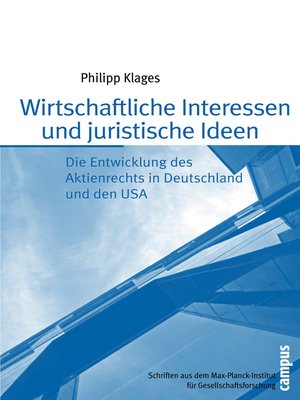 cover image of Wirtschaftliche Interessen und juristische Ideen